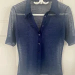 Featured thumbnail for Blouse estivale bleu foncé – Grandeur Petit (S)