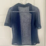 Thumbnail for Blouse estivale bleu foncé – Grandeur Petit (S)