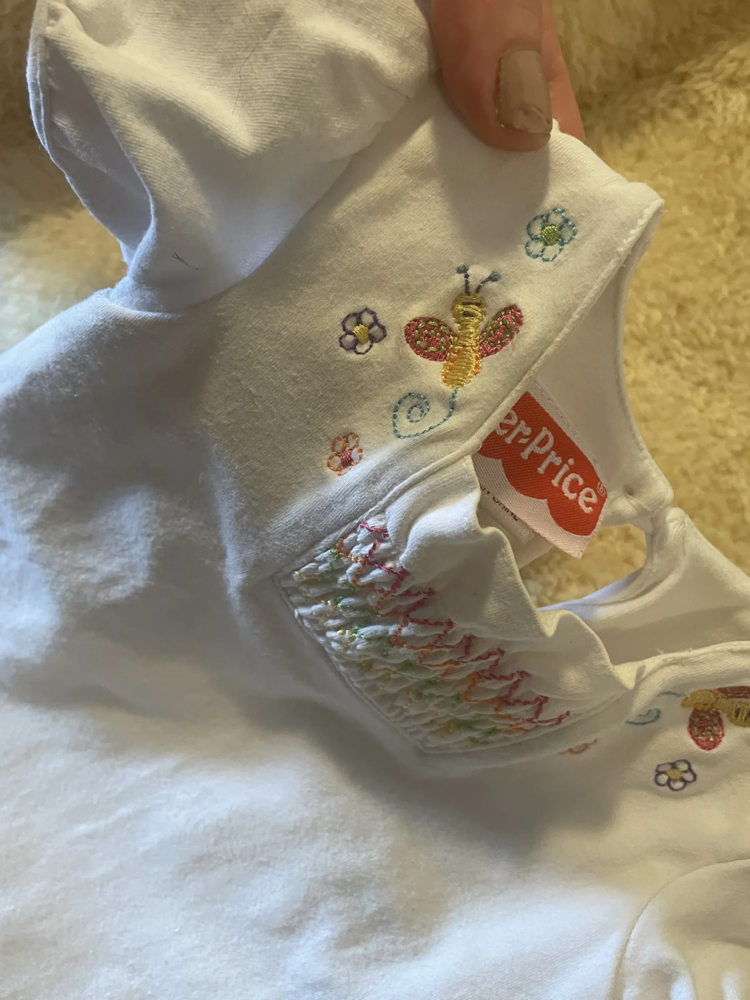 Image for 12-month-old romper, runs small
