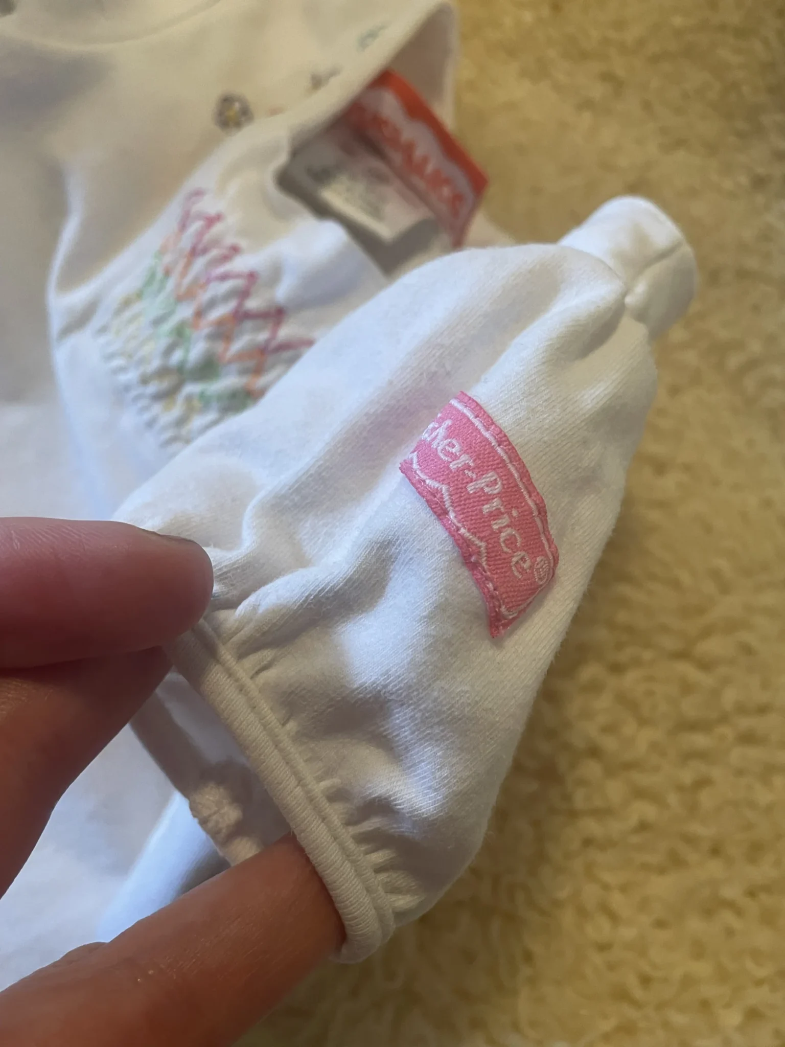 Image for 12-month-old romper, runs small