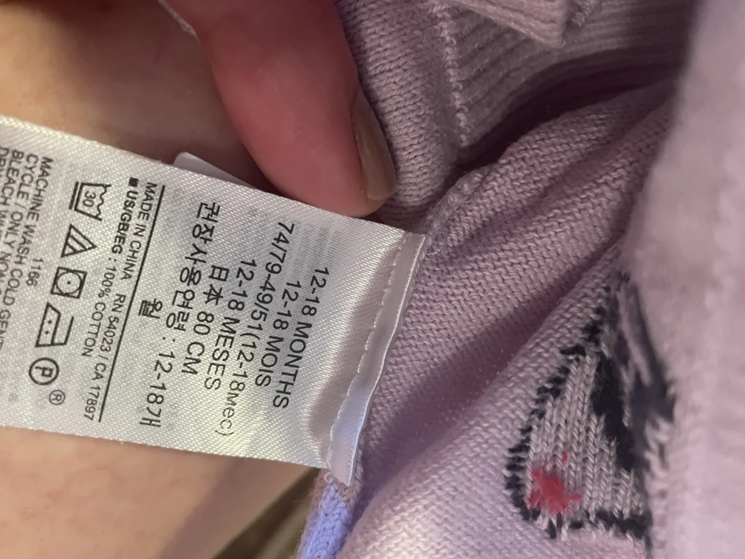 Image for Minnie Mouse 100% cotton jumper, sizes 12–18, runs very small