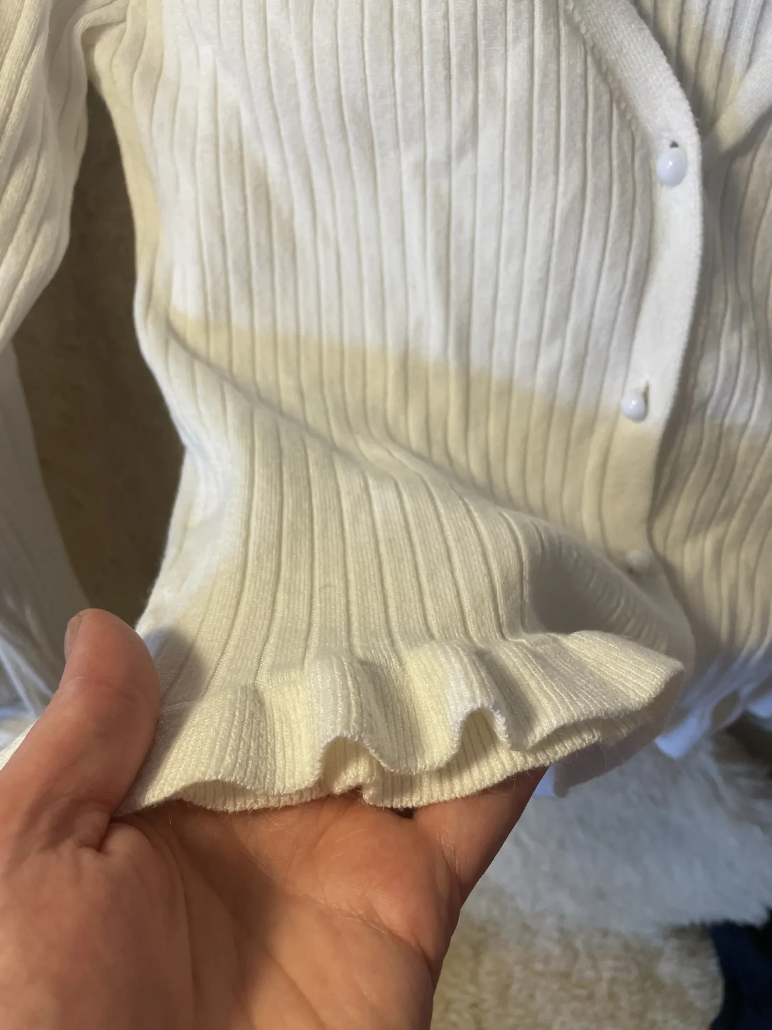 Image for Off-white cardigan, size small