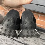 Thumbnail for Black New Balance trainers with an animal print