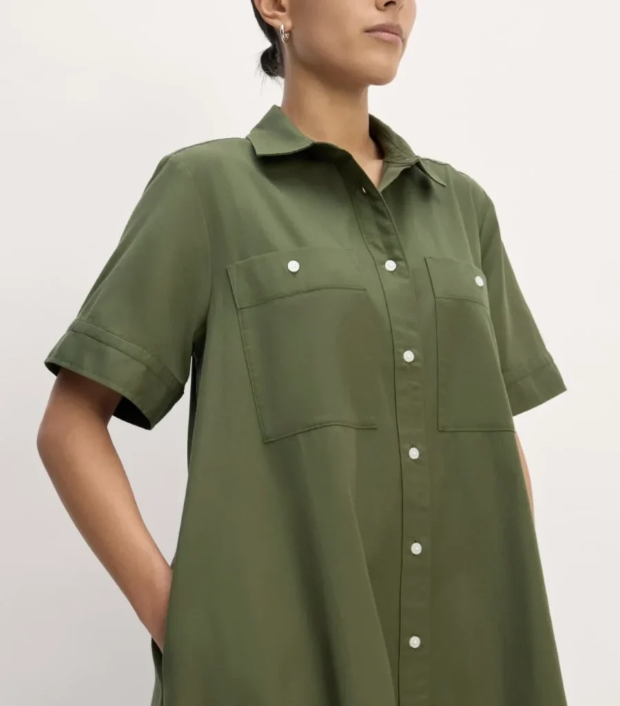 Image for ♥️EVERLANE olive shirt dress