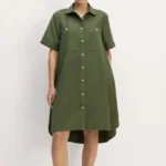 Thumbnail for ♥️EVERLANE olive shirt dress