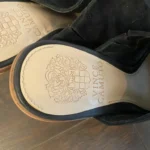 Thumbnail for Black suede Vince Camuto mules – Size 8M/38