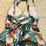 Thumbnail for Floral swimsuit top