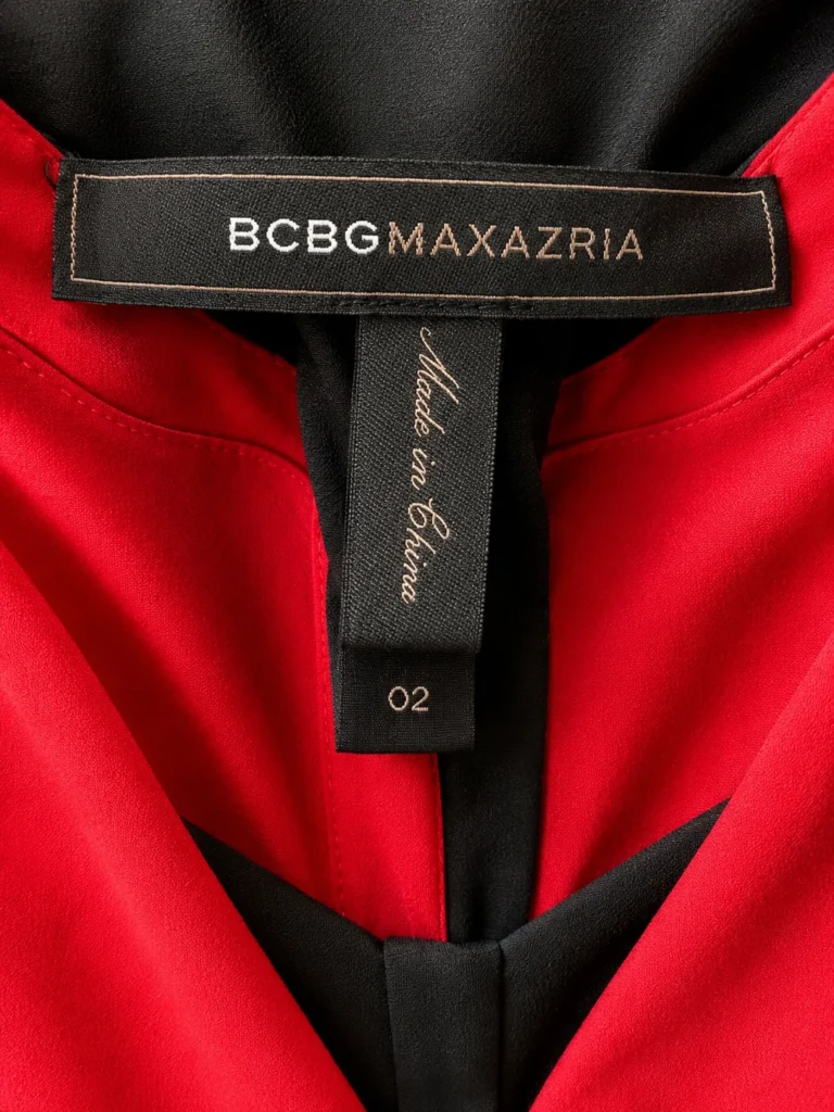 Image for BCBGMAXAZRIA fuchsia red dress