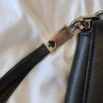 Thumbnail for Kate Spade New York – Black Flap Crossbody in black leather