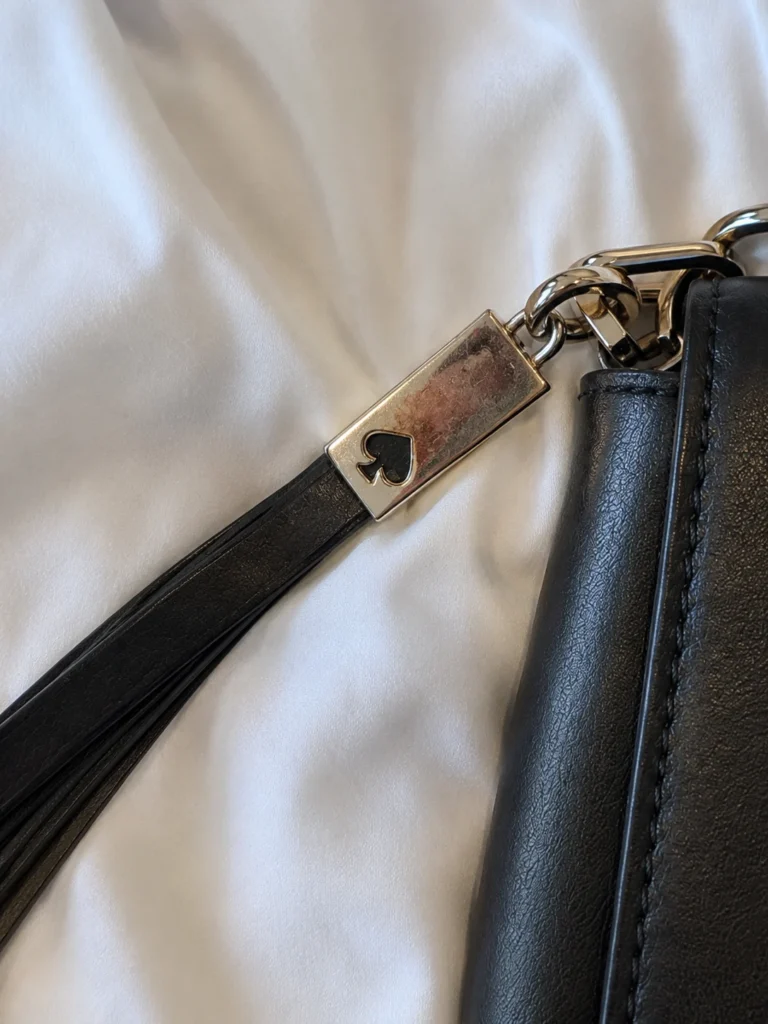 Image for Kate Spade New York – Black Flap Crossbody in black leather