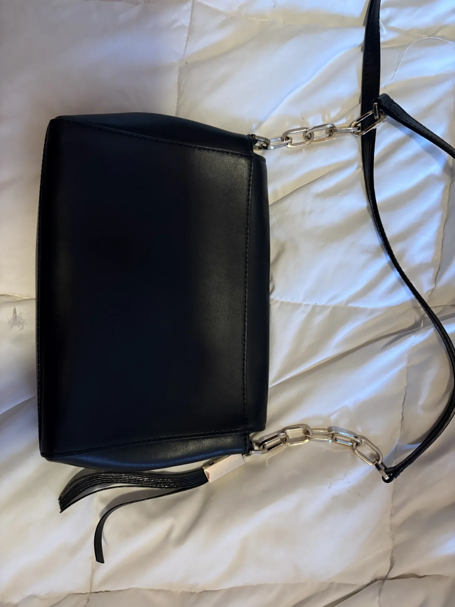 Image for Kate Spade New York – Black Flap Crossbody in black leather