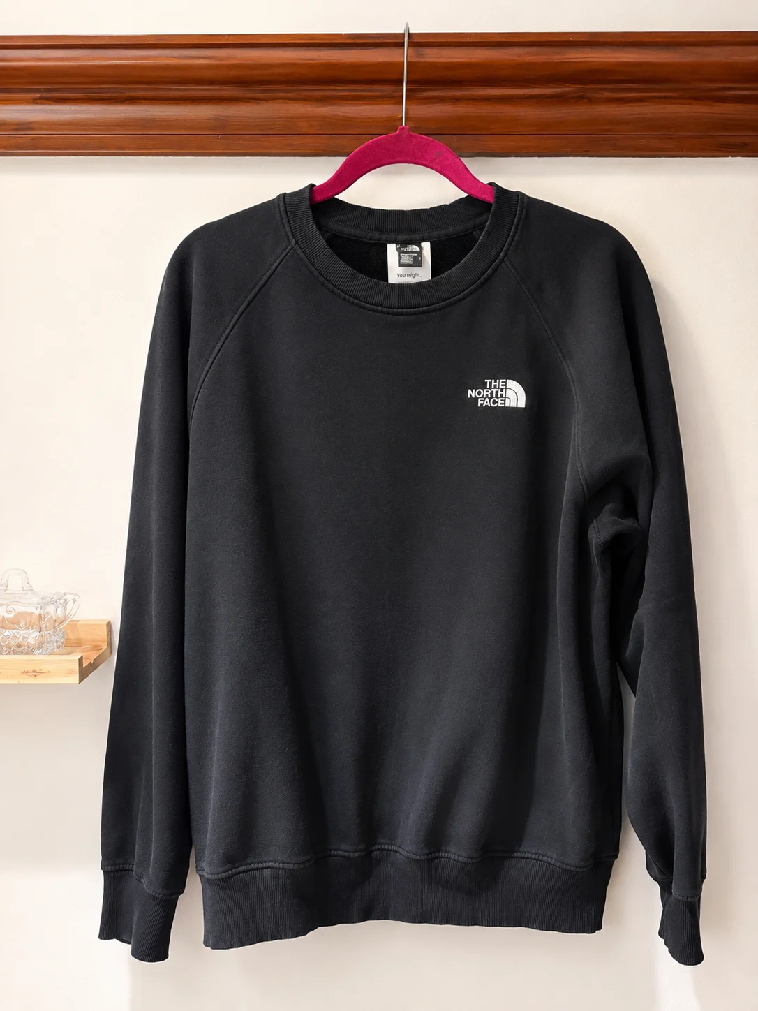 The North Face – Chandail ouaté (Crewneck) noir – Homme L The North Face seconde main
