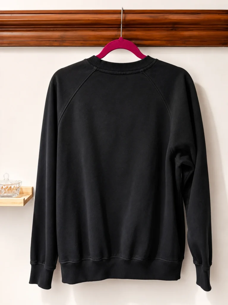 Image for The North Face – Black fleece jumper (crewneck) – Men’s L