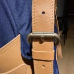 Thumbnail for Beatnik & Sons rucksack – Navy blue and cognac leather