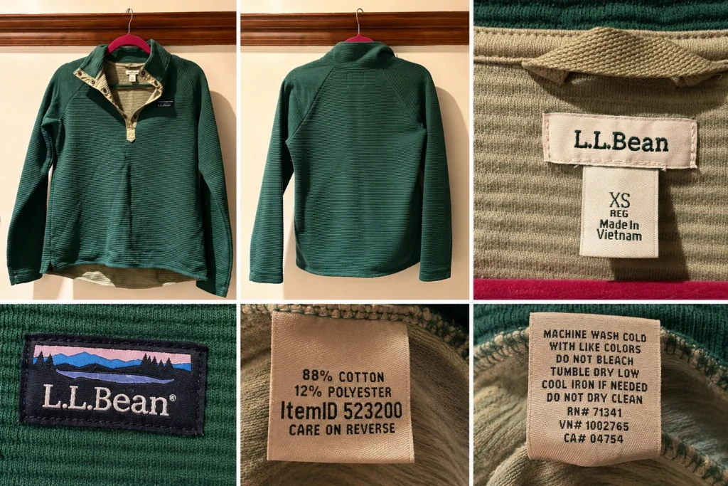 Image for L.L.Bean button-up jumper – Size XS