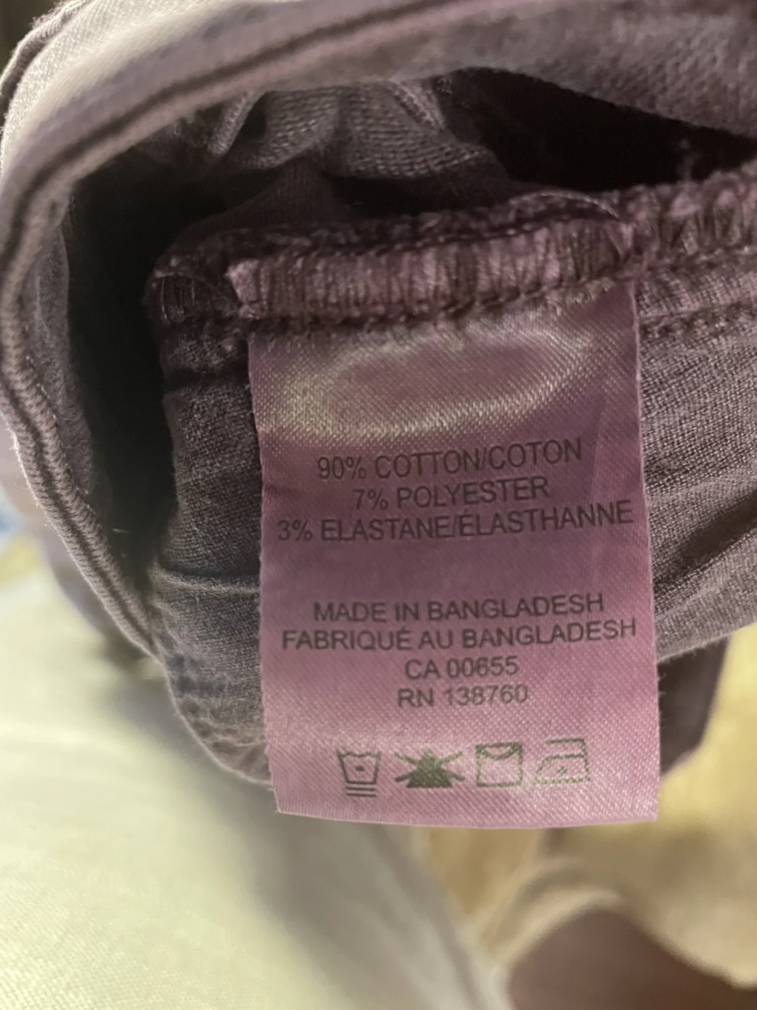 Image for Jeans mauve Reitmans grandeur 33 petite