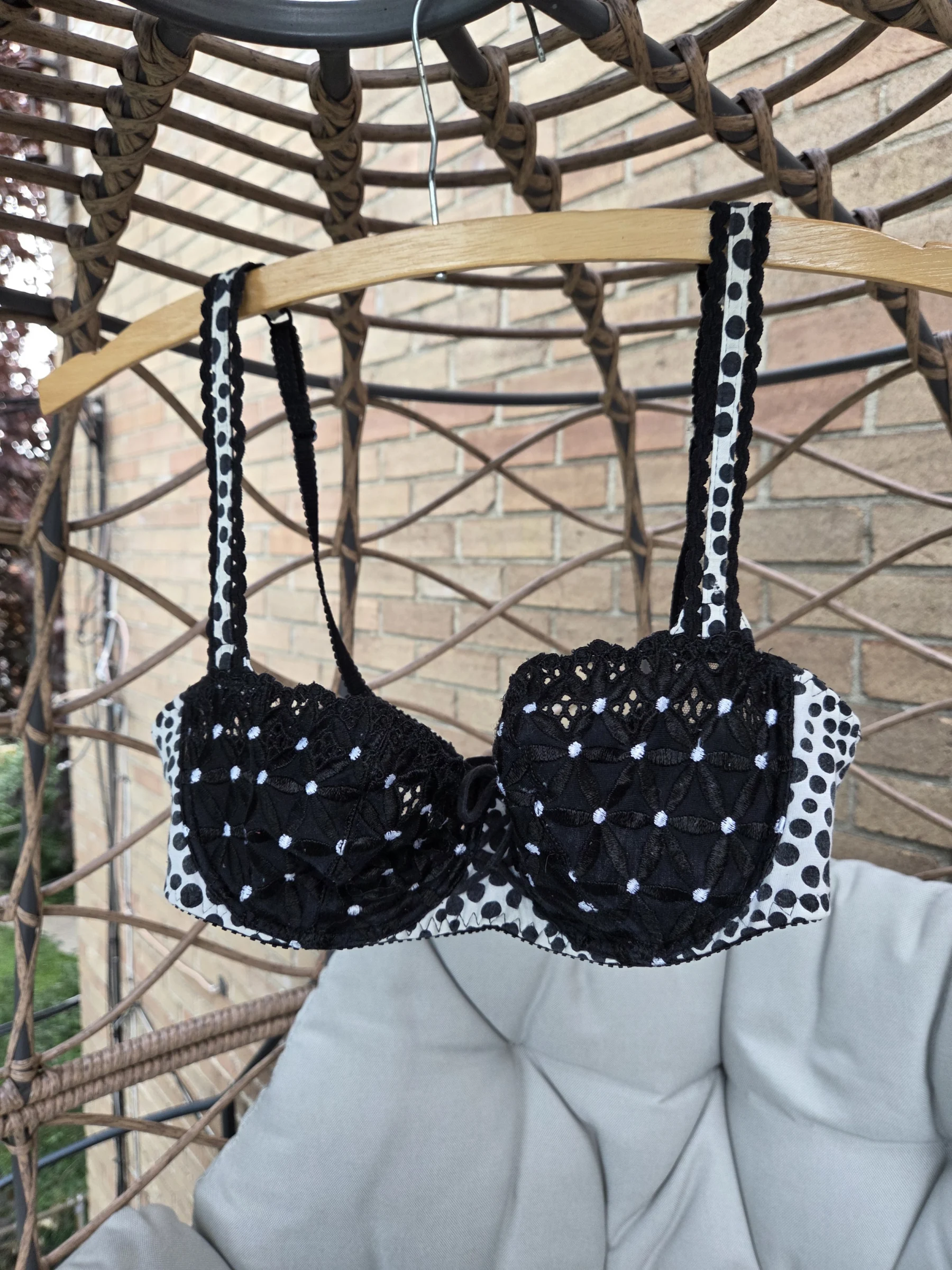 Soutien-gorge corbeille Aubade à pois *Autre seconde main