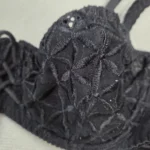 Thumbnail for Aubade black embroidered demi-cup bra