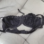 Thumbnail for Aubade black embroidered demi-cup bra