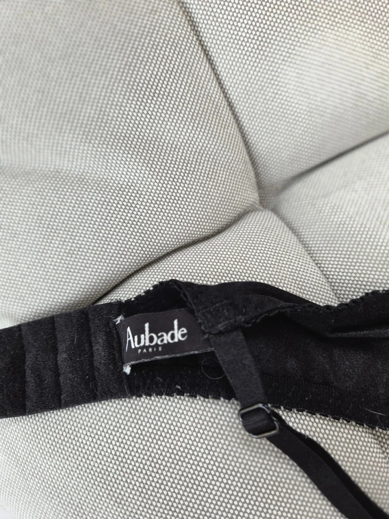 Image for Aubade black embroidered demi-cup bra