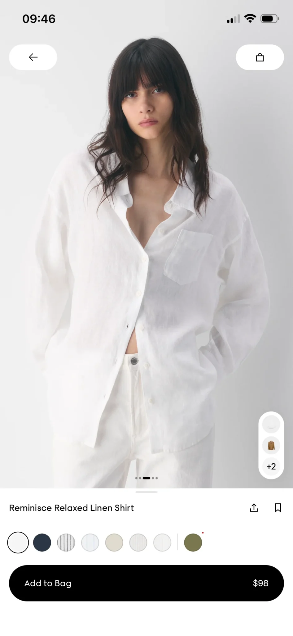 Image for Aritzia | Reminisce relaxed-fit linen shirt