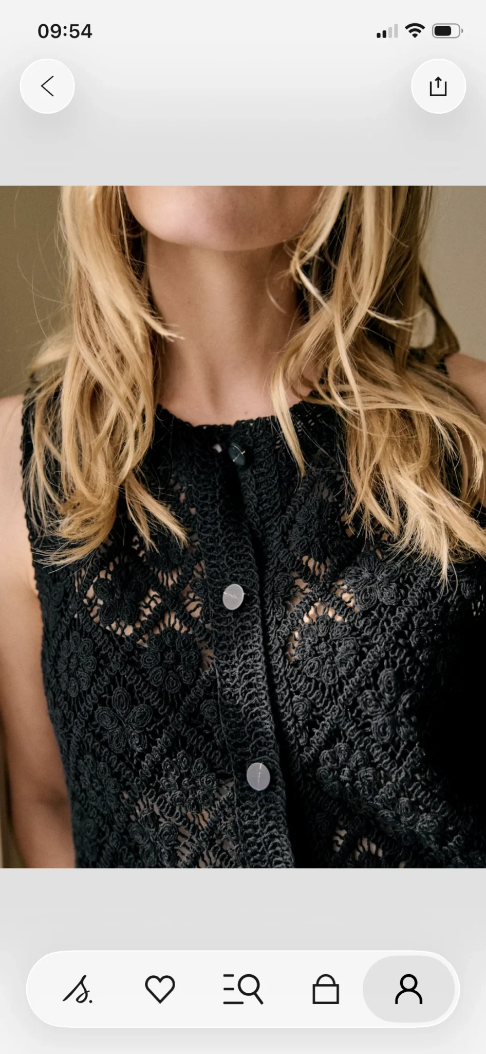 Image for Sézane | Ron lace top