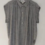 Featured thumbnail for Tunique chemise à fines rayures