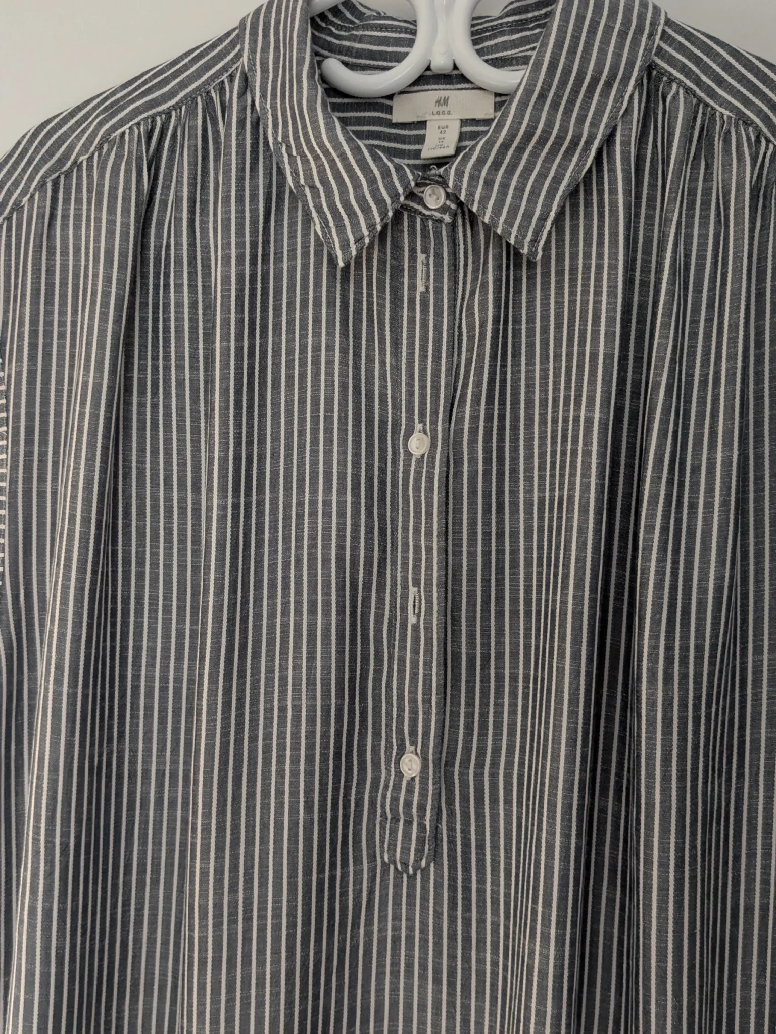 Image for Tunique chemise à fines rayures