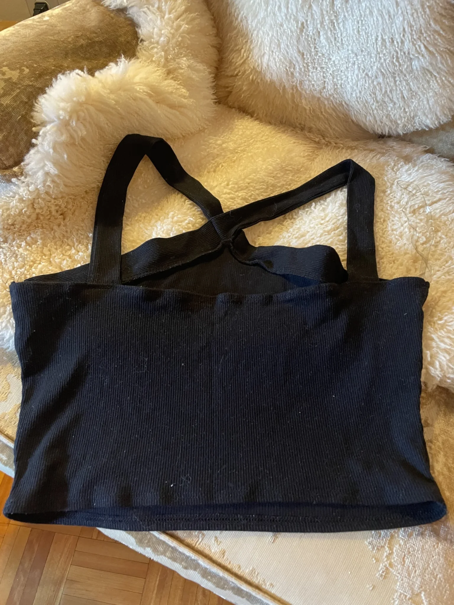 Image for Camisole crop noire