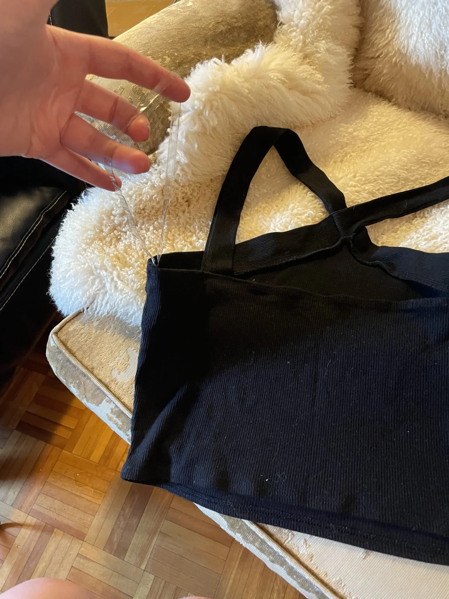 Image for Camisole crop noire