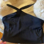 Thumbnail for Camisole crop noire