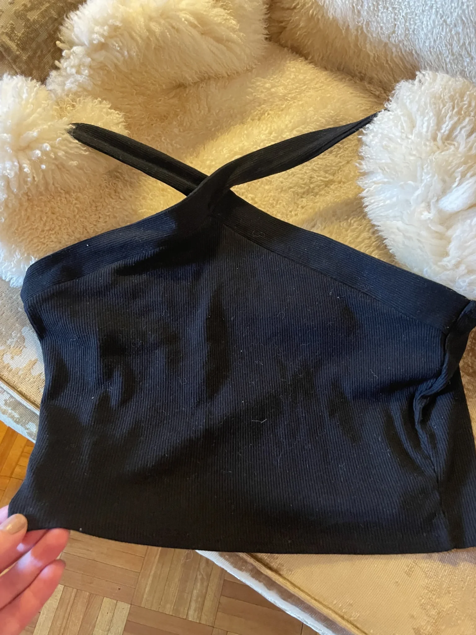 Image for Camisole crop noire