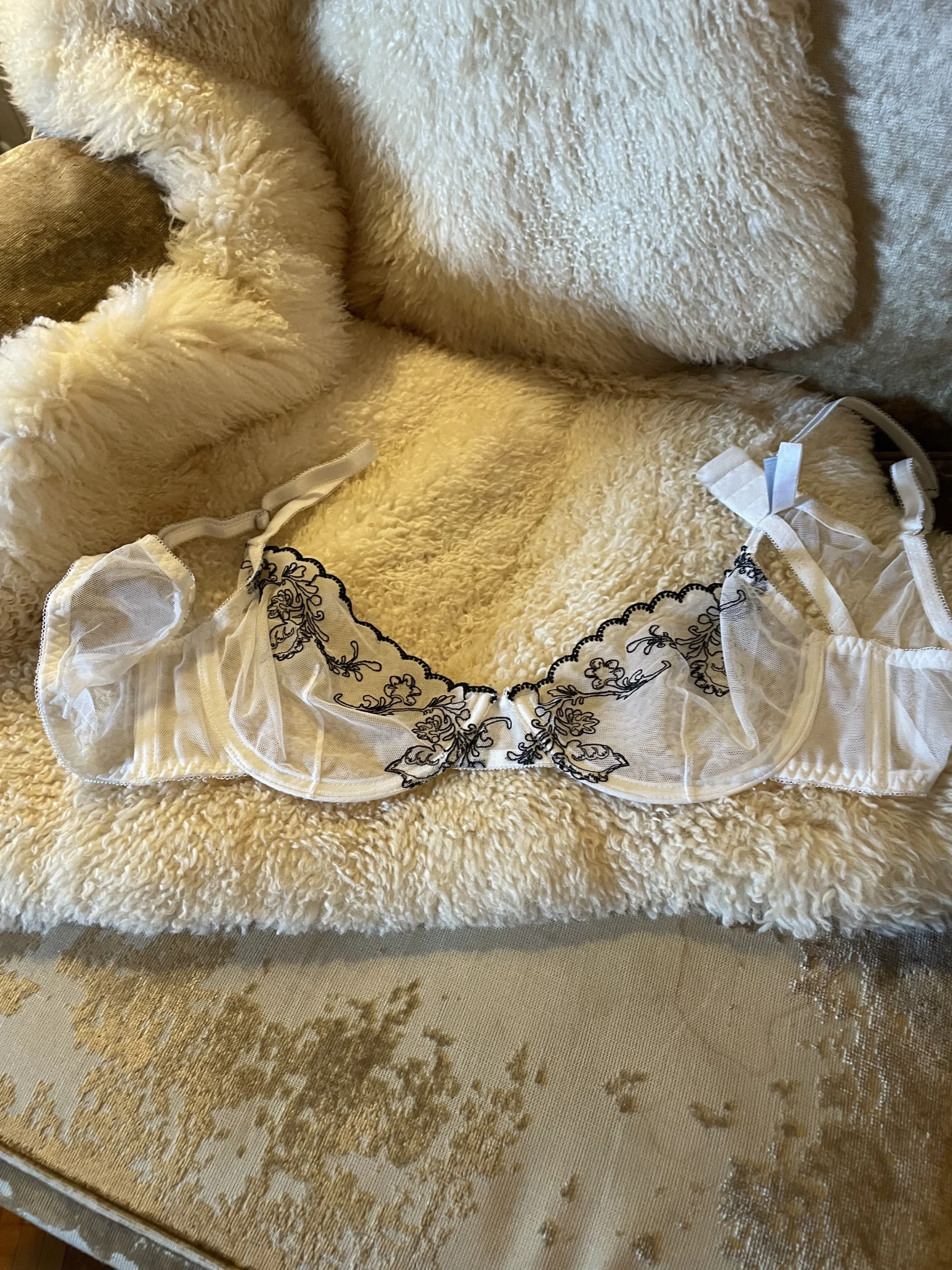 Magnifique Brassière mèche balconnet petit 36c Simons seconde main