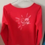 Thumbnail for Add some pizzazz to your look with this casual-style orange long-sleeved jumper!
