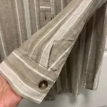 Thumbnail for Striped linen and viscose blouse