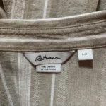 Thumbnail for Striped linen and viscose blouse
