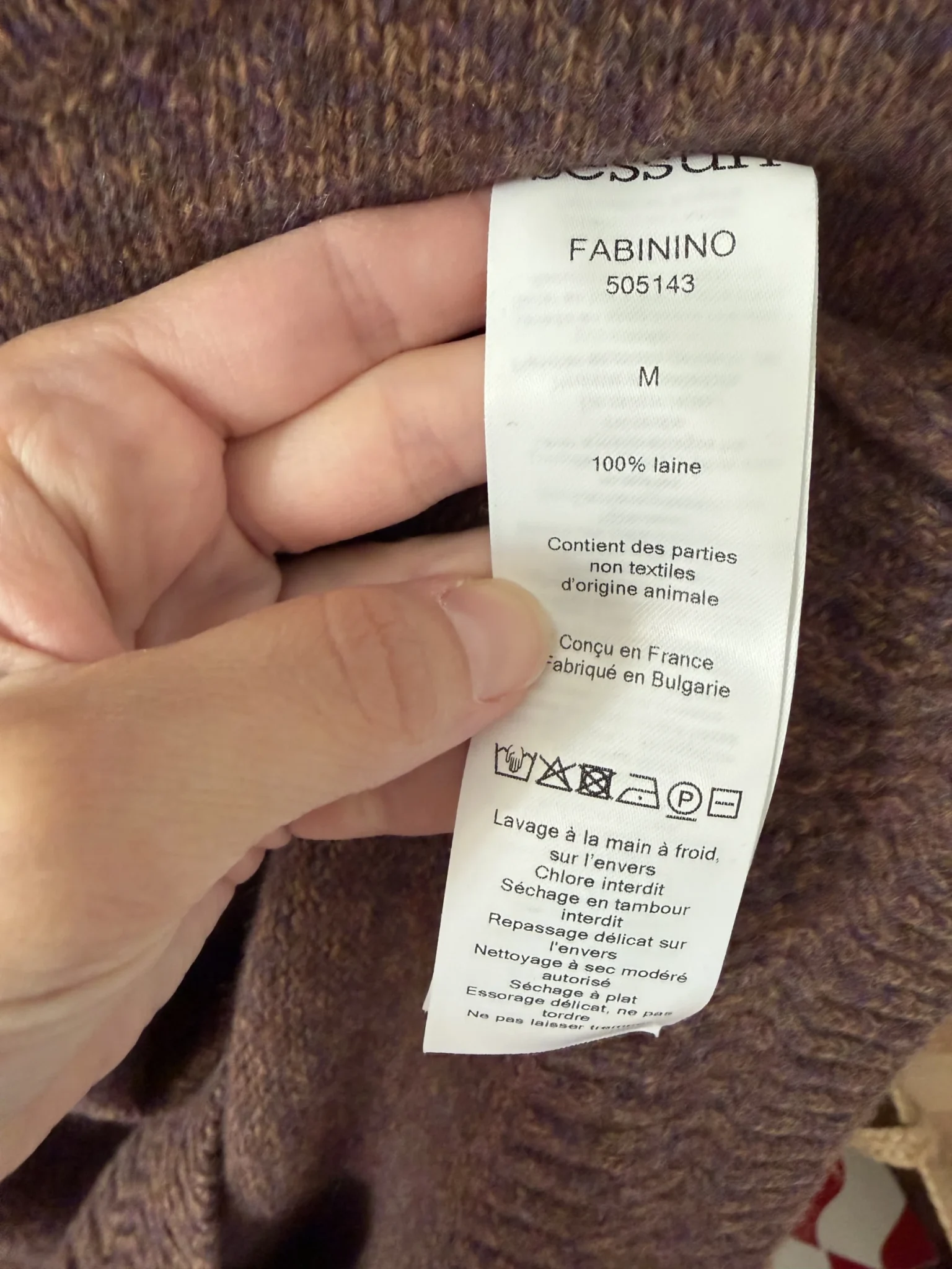 Image for Sessun top, 100% wool