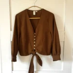 Featured thumbnail for ♥️Blouse marron (55% lin) JOIE