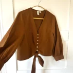 Thumbnail for ♥️Blouse marron (55% lin) JOIE