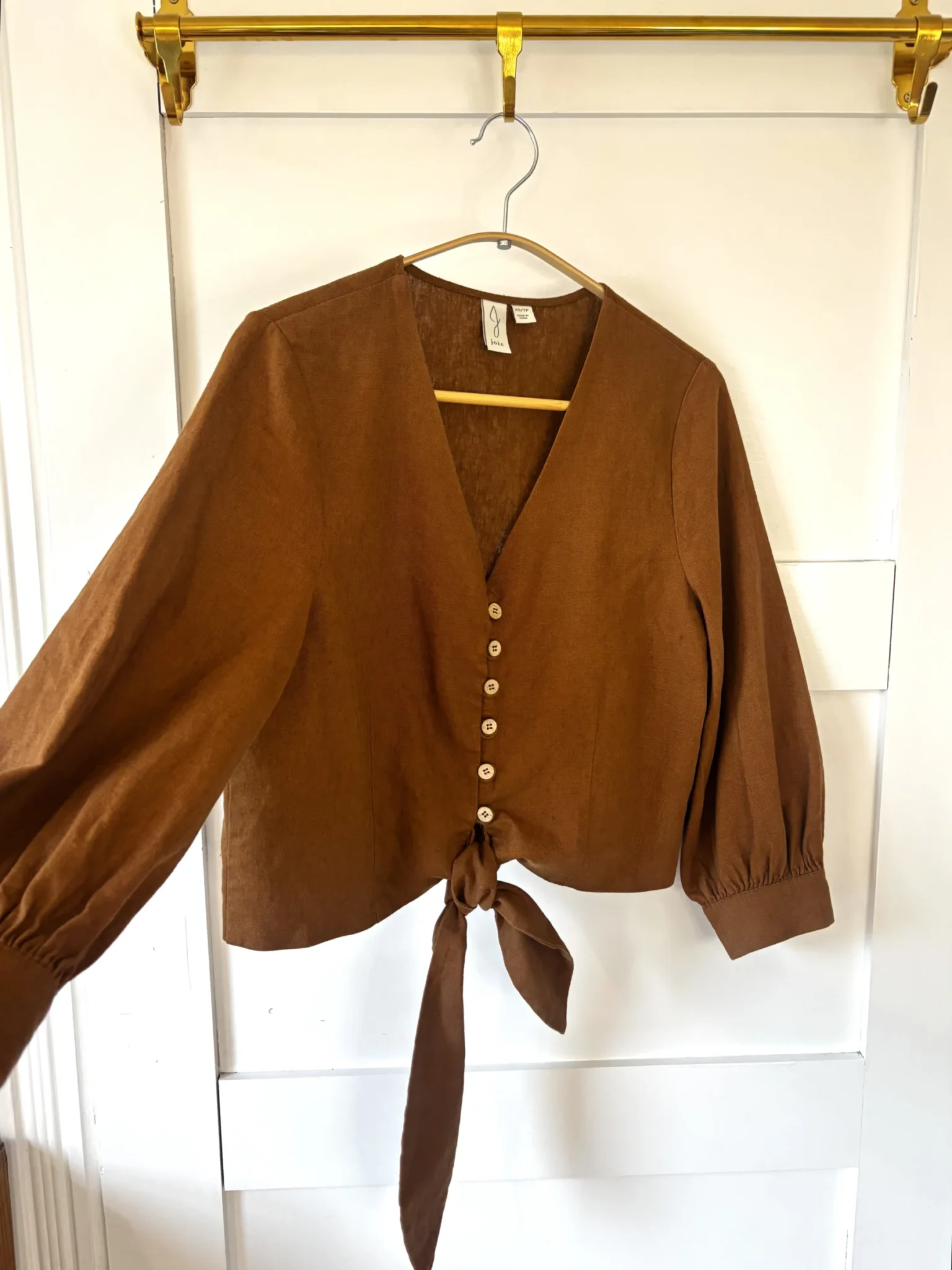 Image for ♥️Blouse marron (55% lin) JOIE