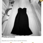Thumbnail for Robe bustier noire BCBG taille 8