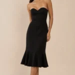 Thumbnail for Robe bustier noire BCBG taille 8
