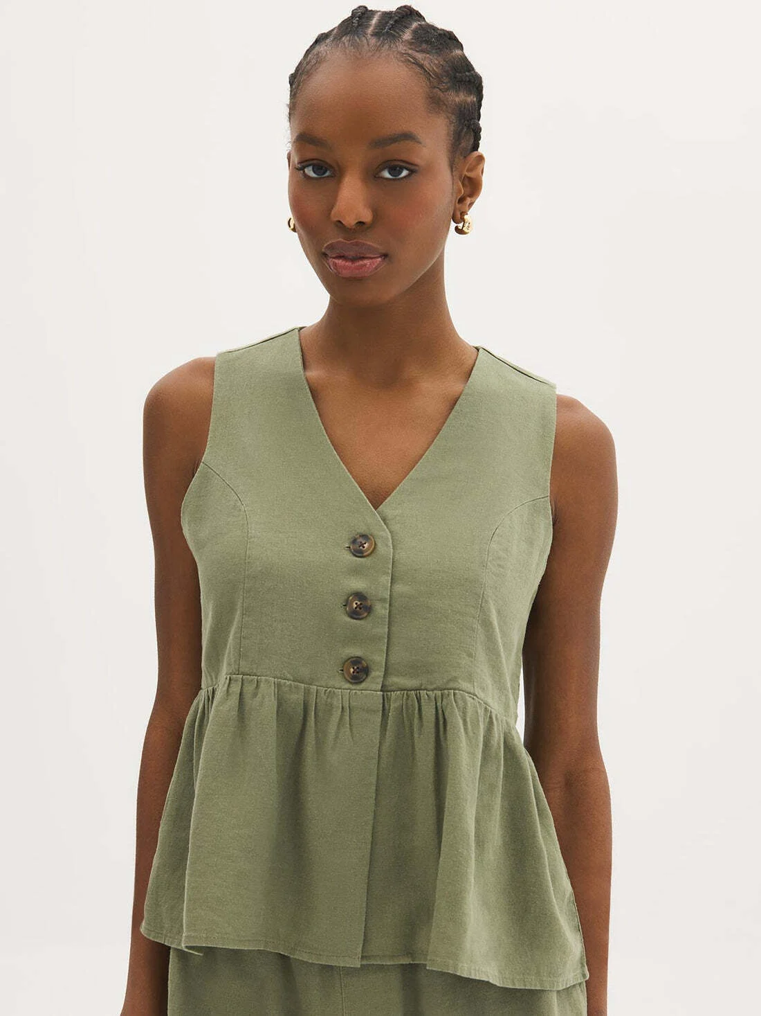 Veste péplum sans manches Suzy Shier seconde main