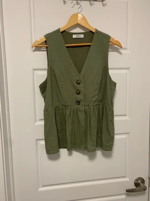 Image for Veste péplum sans manches