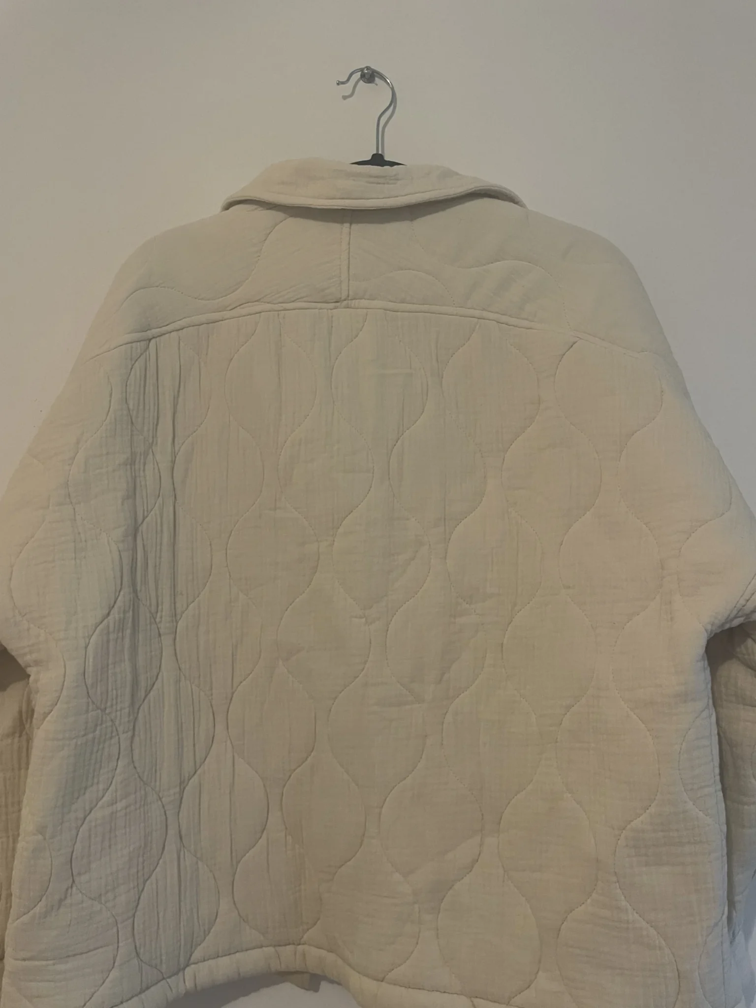 Image for Beige quilted jacket