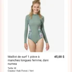 Featured thumbnail for Maillot de surf avec protection solaire