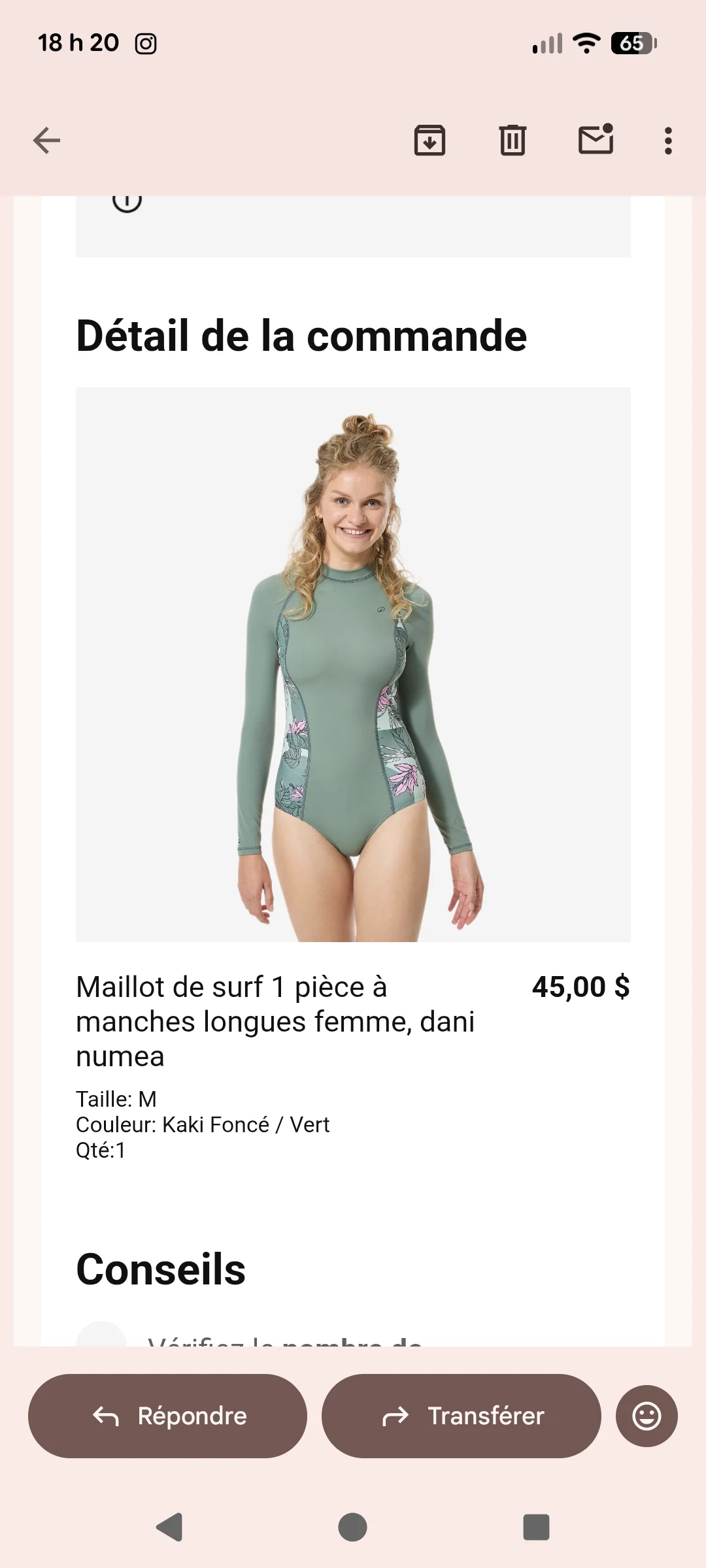 Maillot de surf avec protection solaire Décathlon seconde main
