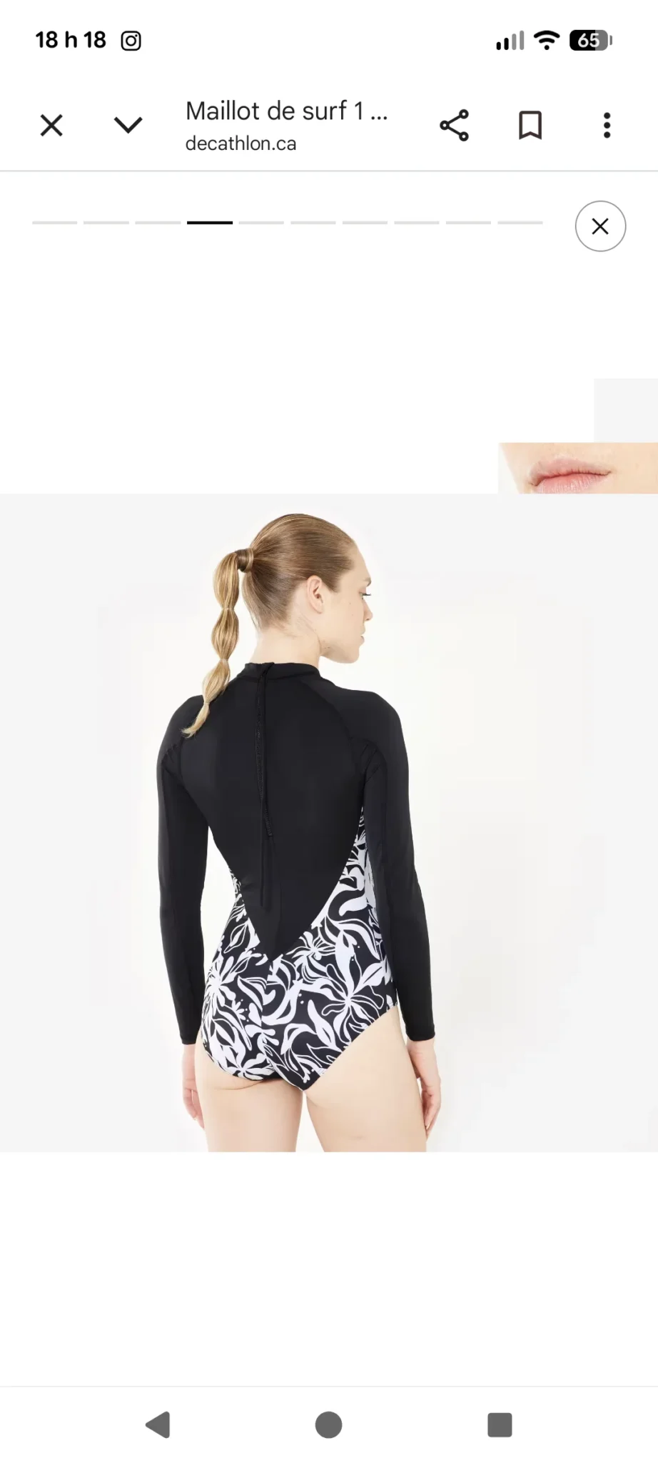 Image for Maillot de surf avec protection solaire