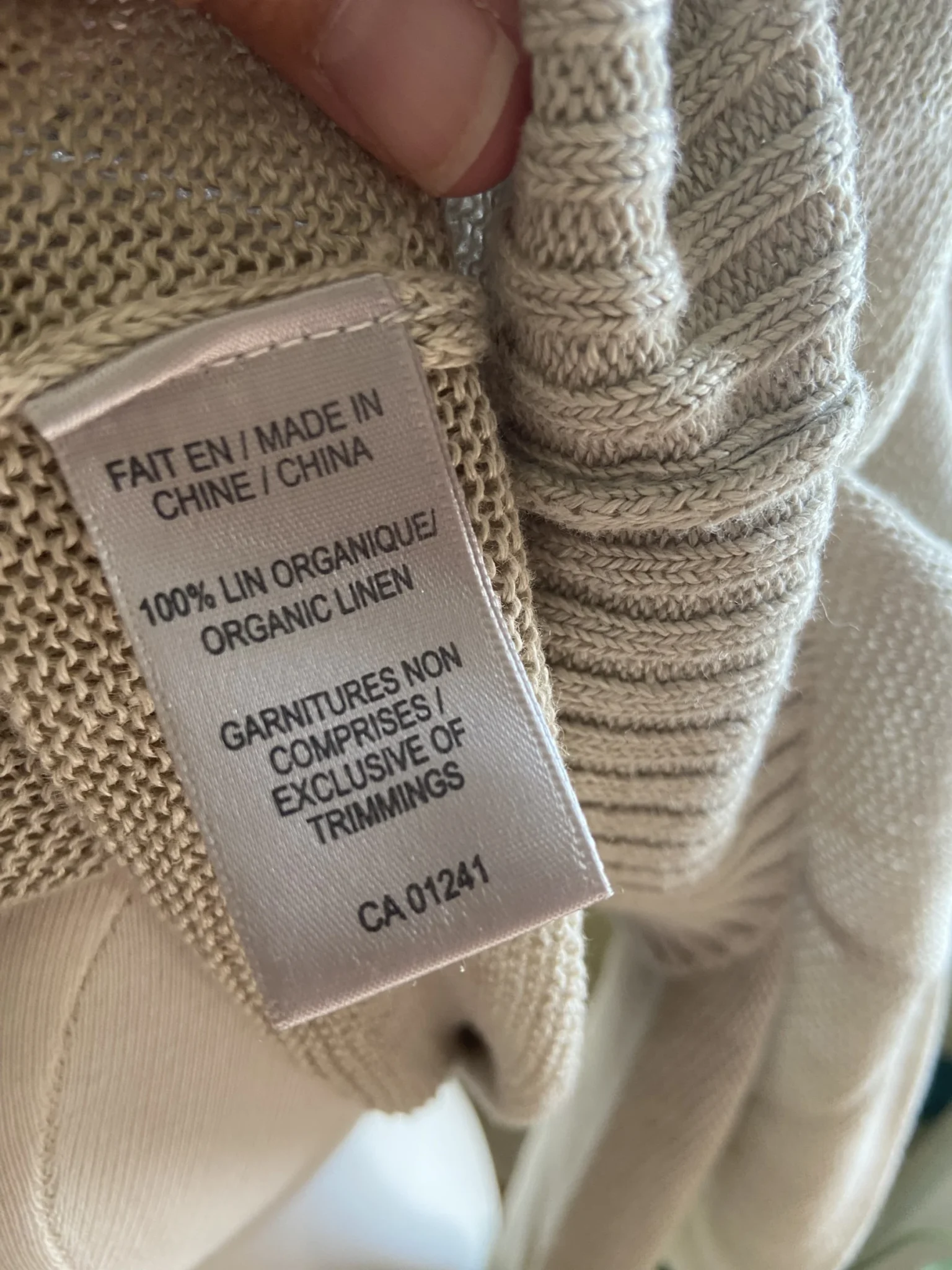 Image for Tricot en lin biologique