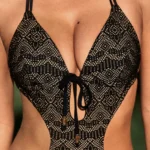 Thumbnail for Élégant maillot une pièce noir
